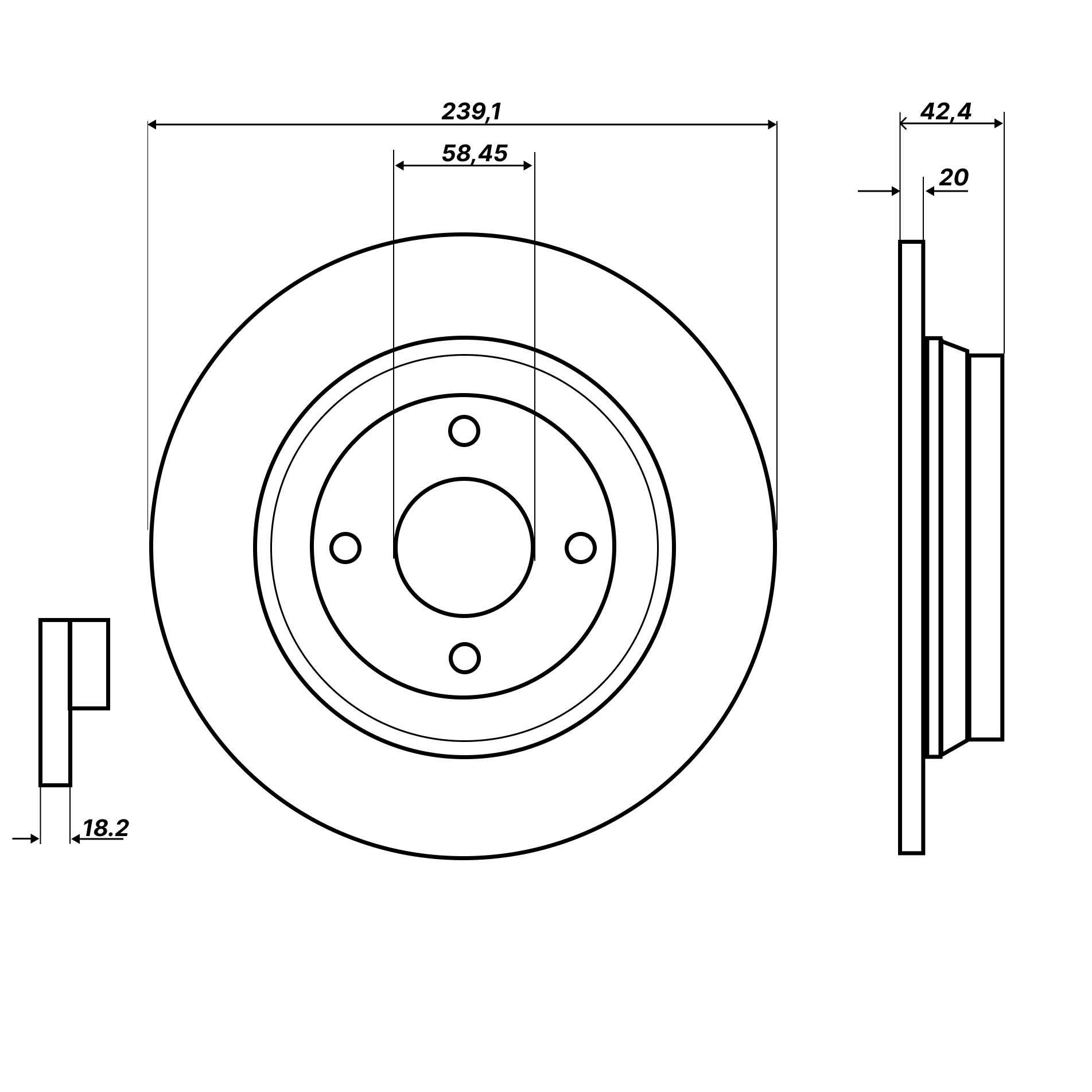 Изображение товара Диск переднего тормоза ВАЗ 2110 Вентилируемый номер 4