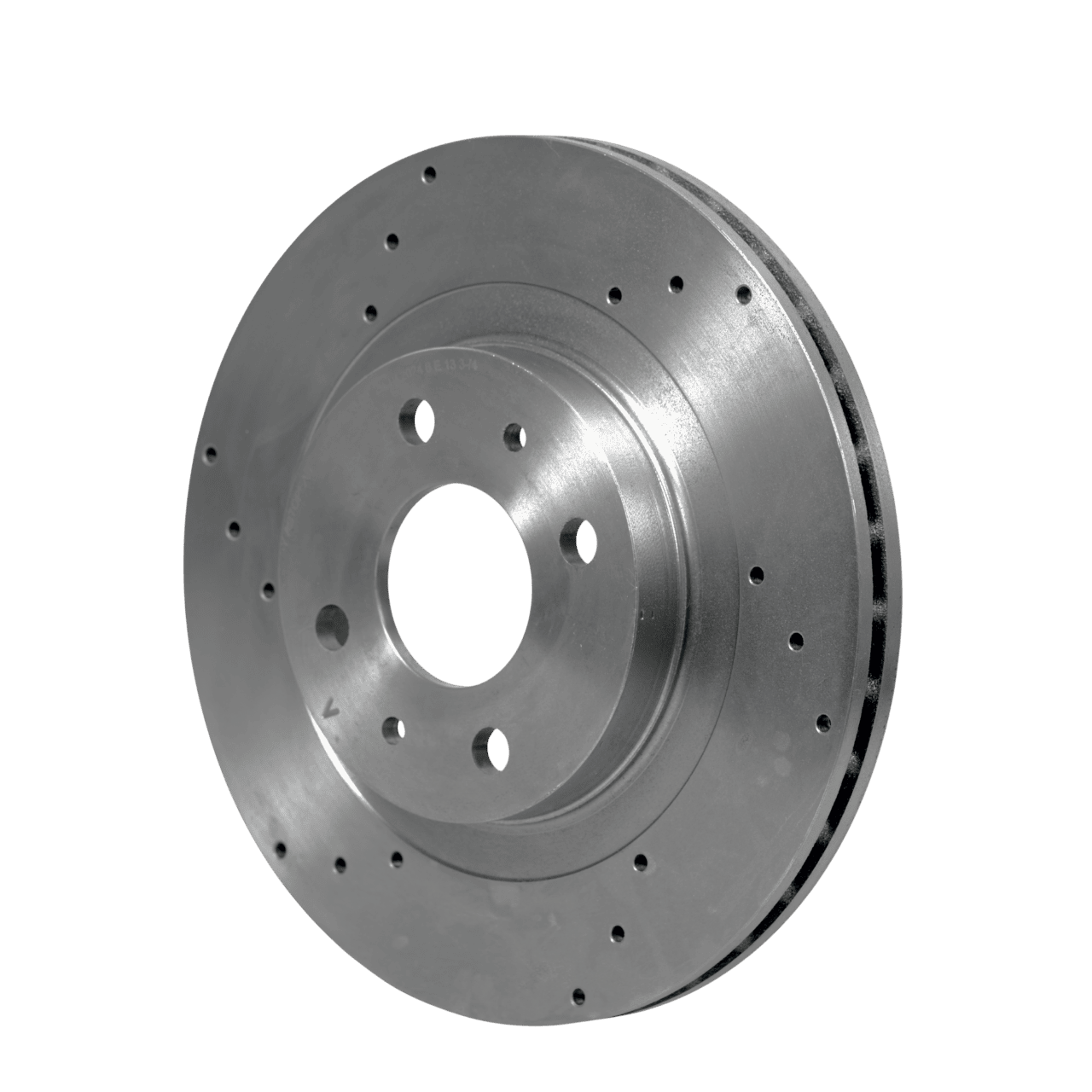 Изображение товара Диск переднего тормоза ВАЗ 2112 R14 с перфорацией номер 3