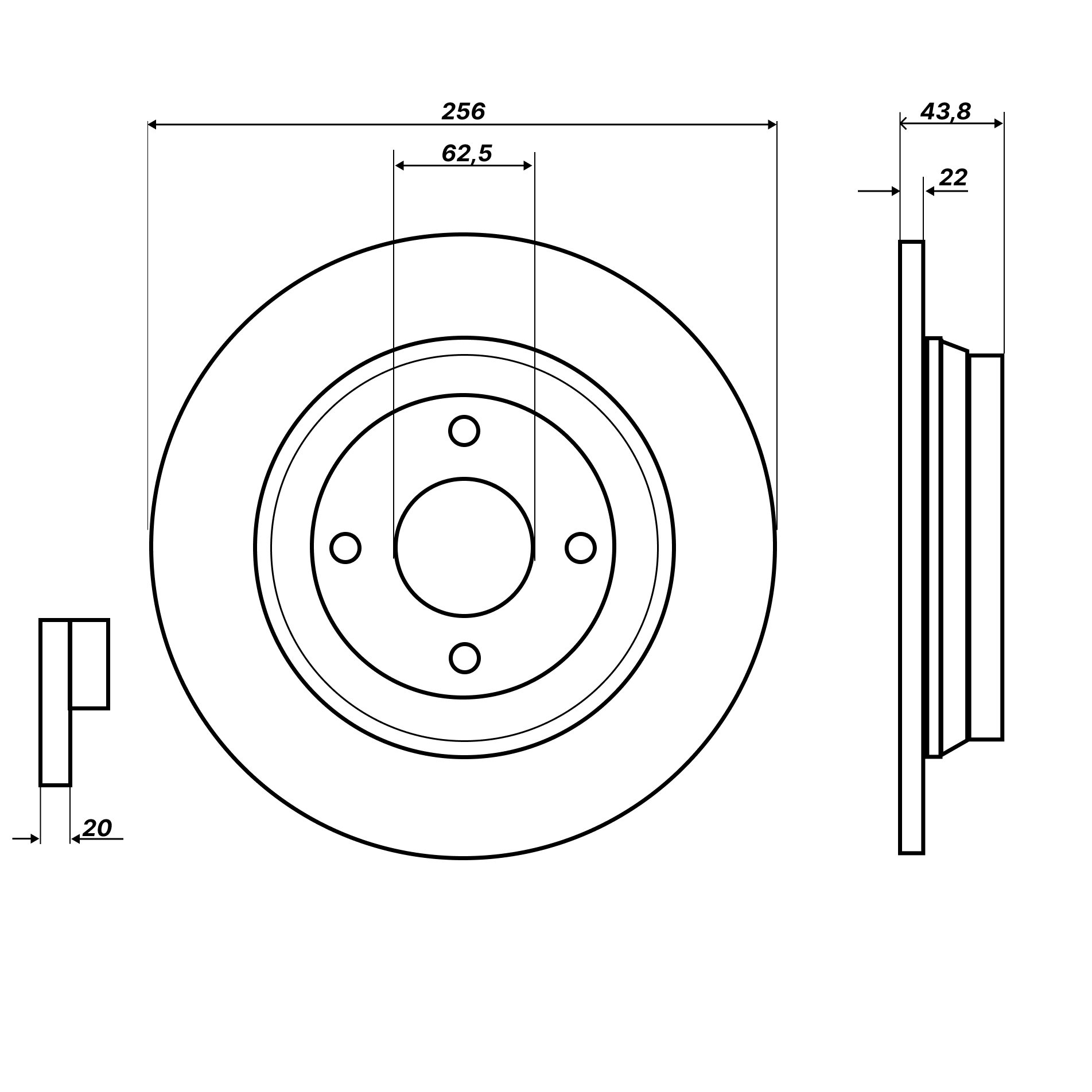 Изображение товара Диск переднего тормоза Solaris/Rio Вентилируемые номер 3