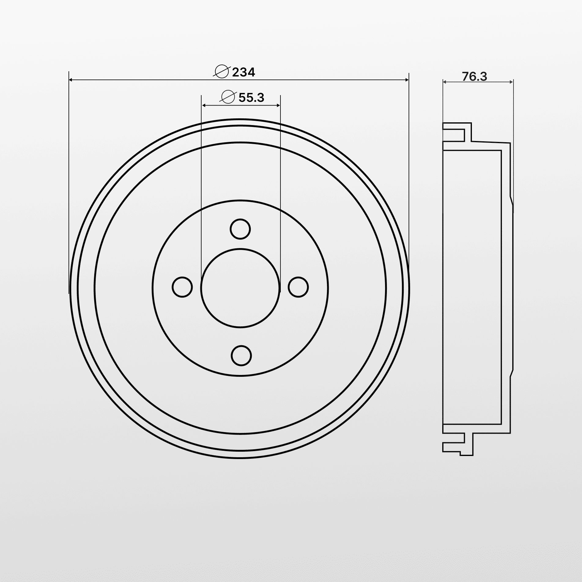 Изображение товара Барабан тормозной LADA Vesta с ABS и подшипником номер 3